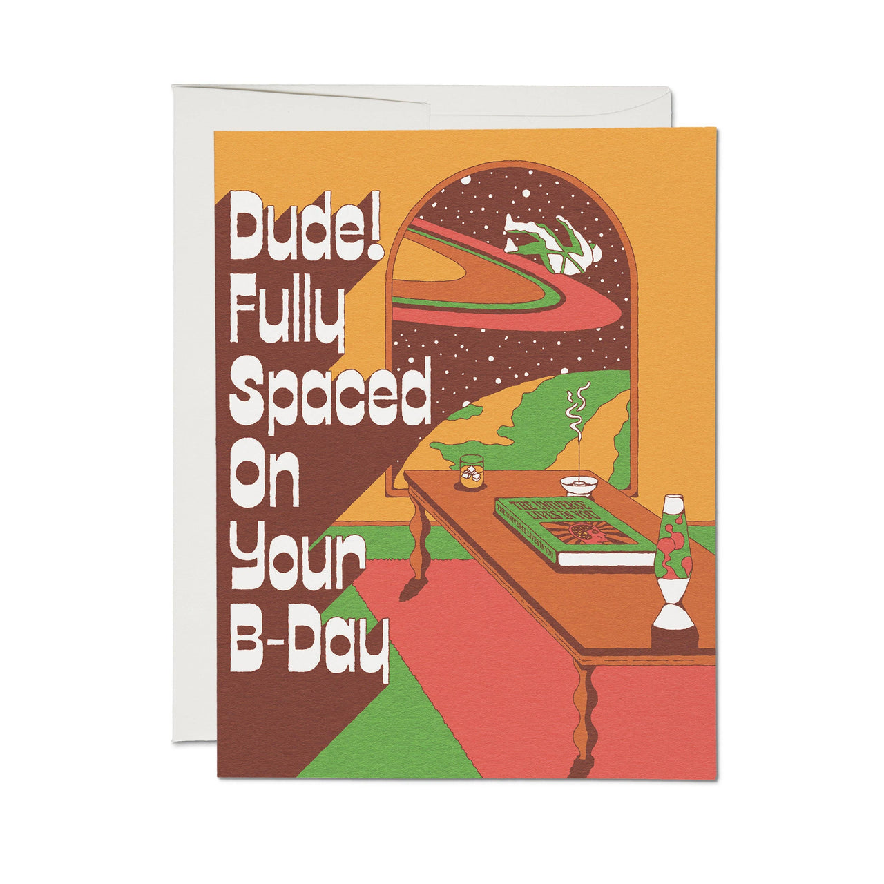 Fully Spaced greeting card: Single