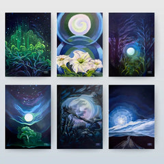 Elizabeth Beier - Painting The Southwest - Brilliant Night Greeting Card Set