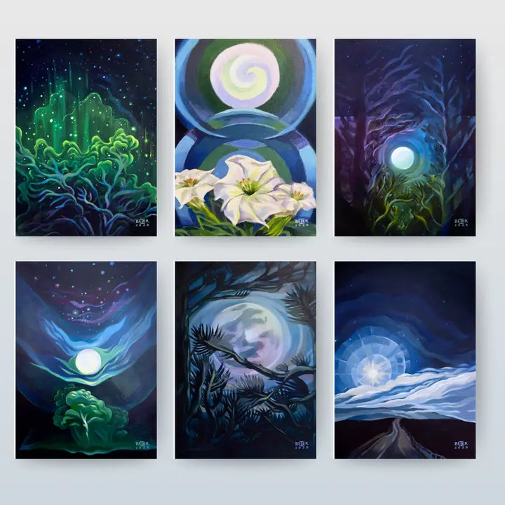 Elizabeth Beier - Painting The Southwest - Brilliant Night Greeting Card Set