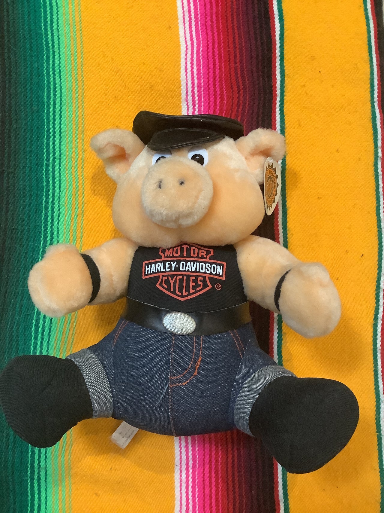 Flyby Provisions - Vintage Toys - 90s Harley-Davidson Pig Plushie