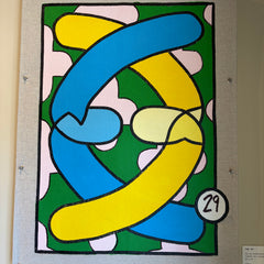 The Blue Wall - Alf De Nominator - No. 29 - 32”x24”