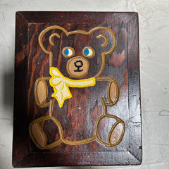 Flyby Provisions - Vintage Kids Hand-painted Wooden Stool