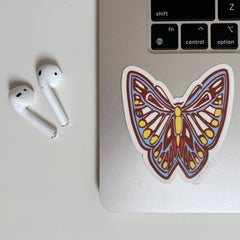 Eco Friendly Butterfly Die Cut Sticker