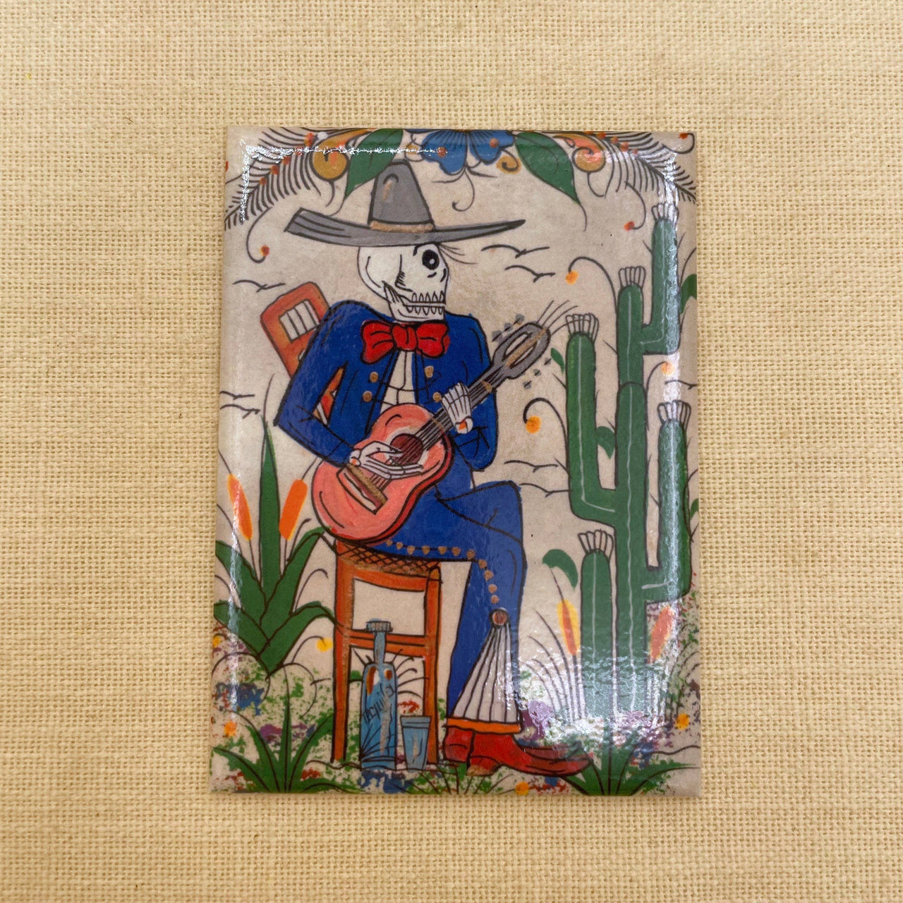 Seated Guitar Man Magnet, USA