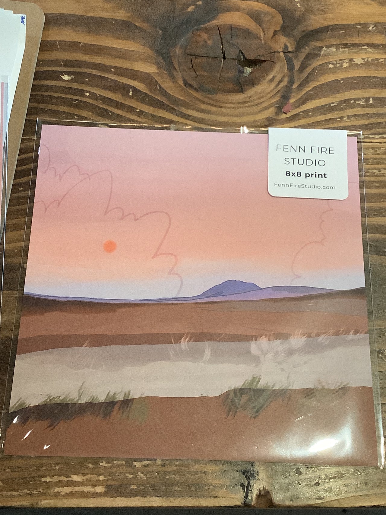 Fenn Fire Studio - Print 8”x8” - Between ABQ & Tucson