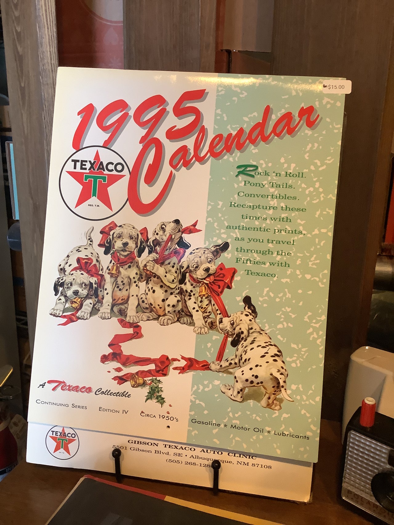 Flyby Provisions - Vintage book - 1995 Texaco Dalmatian Calendar