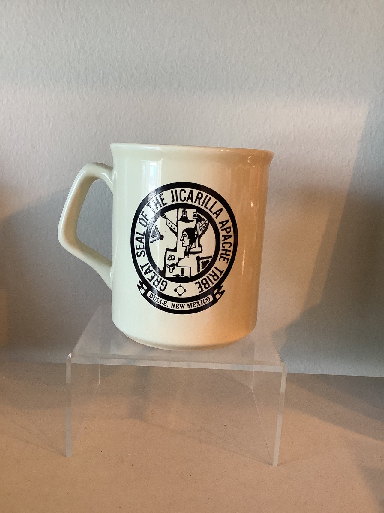 Vintage Glassware -  Vintage Seal of The Jicarilla Apache Tribe mug