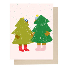 People I've Loved - Greeting Card - A Couple Christmas Trees