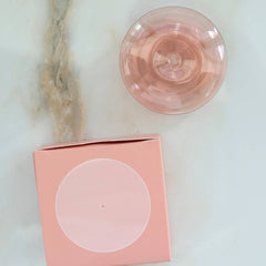Glass Bubble Incense Holder : Coral Pink Translucent