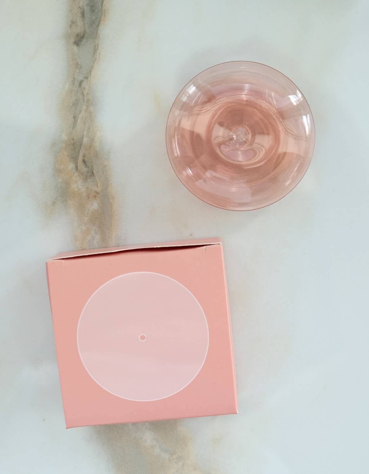 Glass Bubble Incense Holder : Coral Pink Translucent
