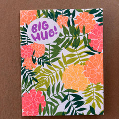 Big Hug - Marigold Risograph Greeting Card