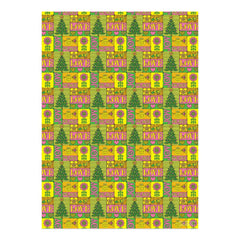Red Cap Cards - Peace Joy Love Holiday Wrapping Paper