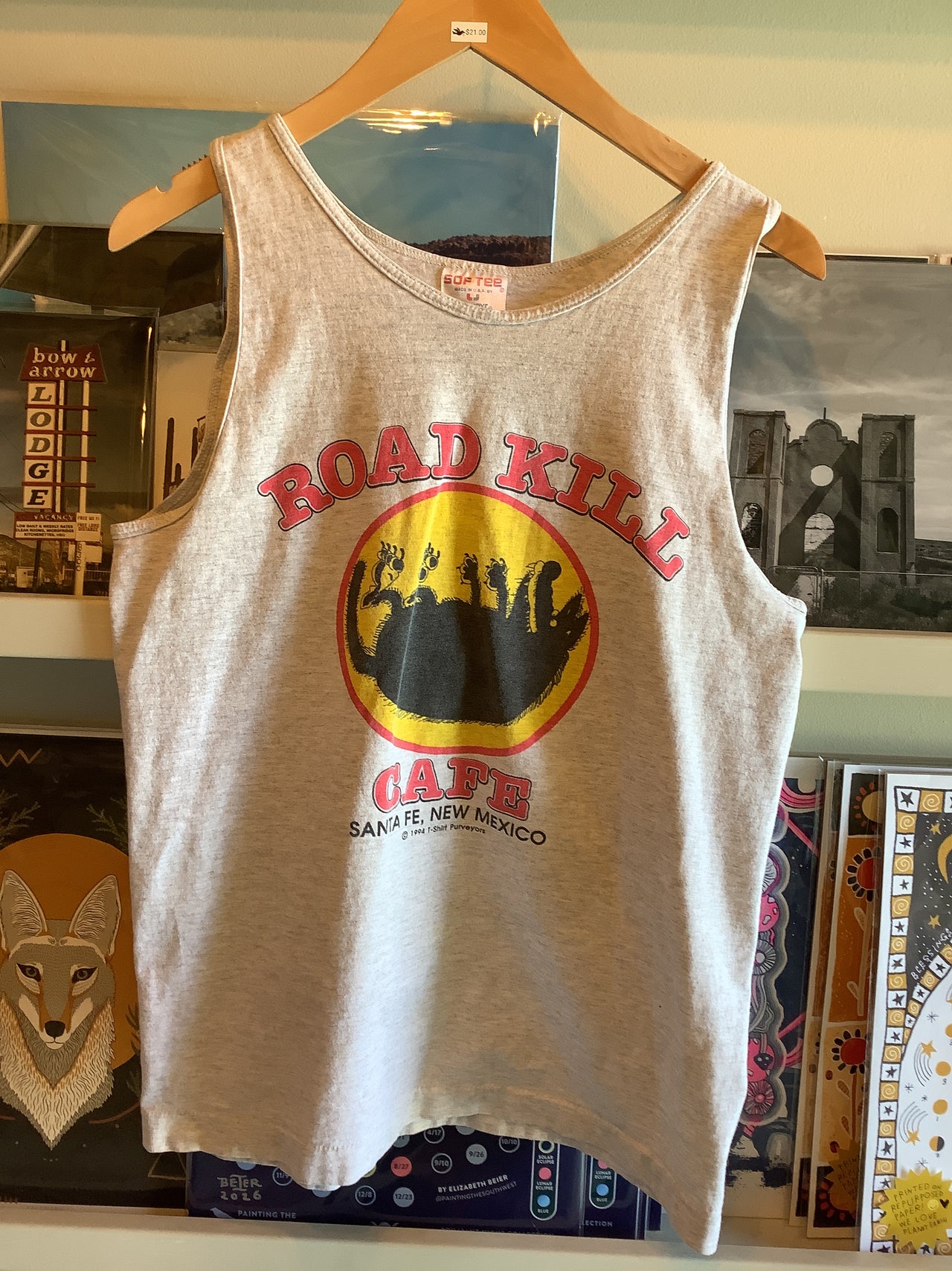 Vintage Clothing - 90s Santa Fe Road Kill Cafe tank M