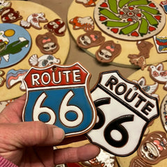 Little Clay Hen - Ornament - Route 66 Road Sign