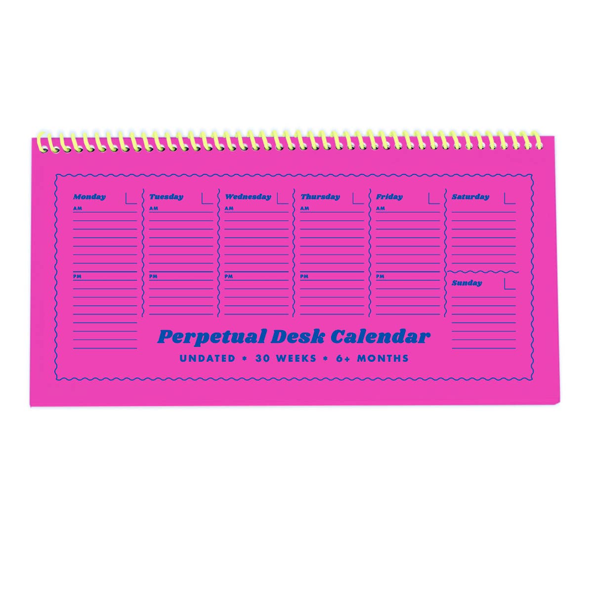Next Chapter - Perpetual Desk Calendar - Pink