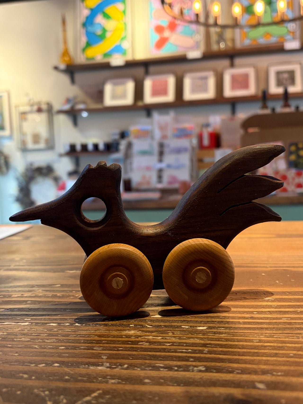 Wood Roadrunner Toy Car