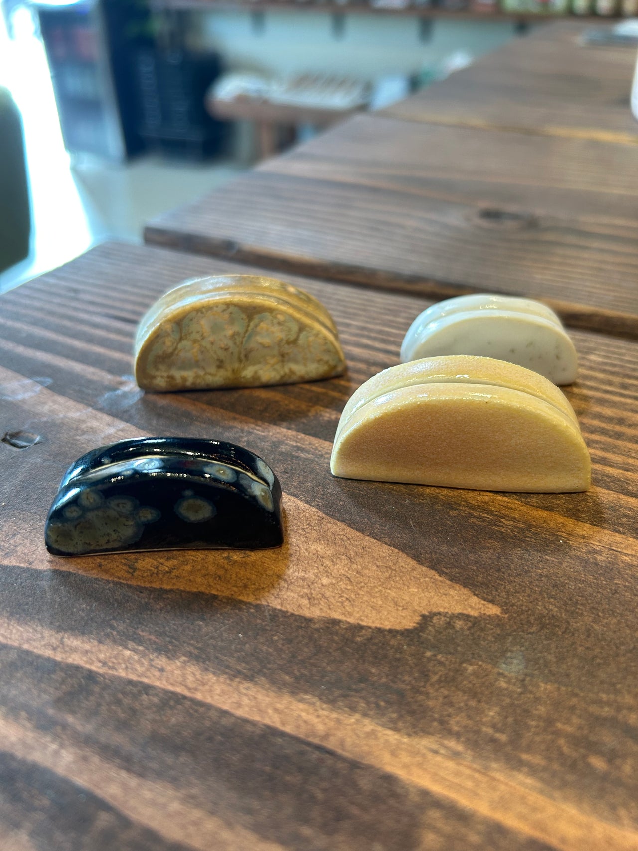 Ceramics by Marissa Wood - Half moon photo holder