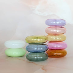 Glass Bubble Incense Holder : White Milk Glass