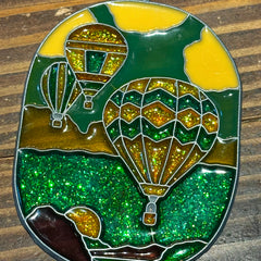 Hot Air Balloon Faux Stained Glass