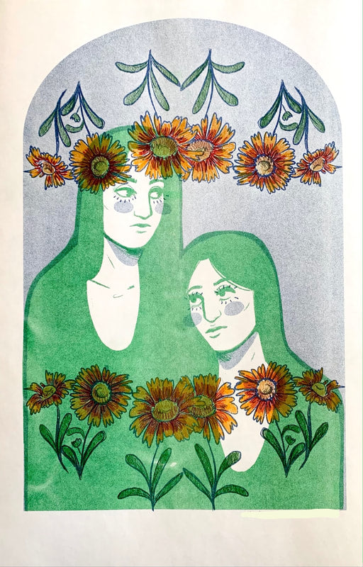 Caitlin Carcerano - Art - I’m Letting My Garden Grow' Framed