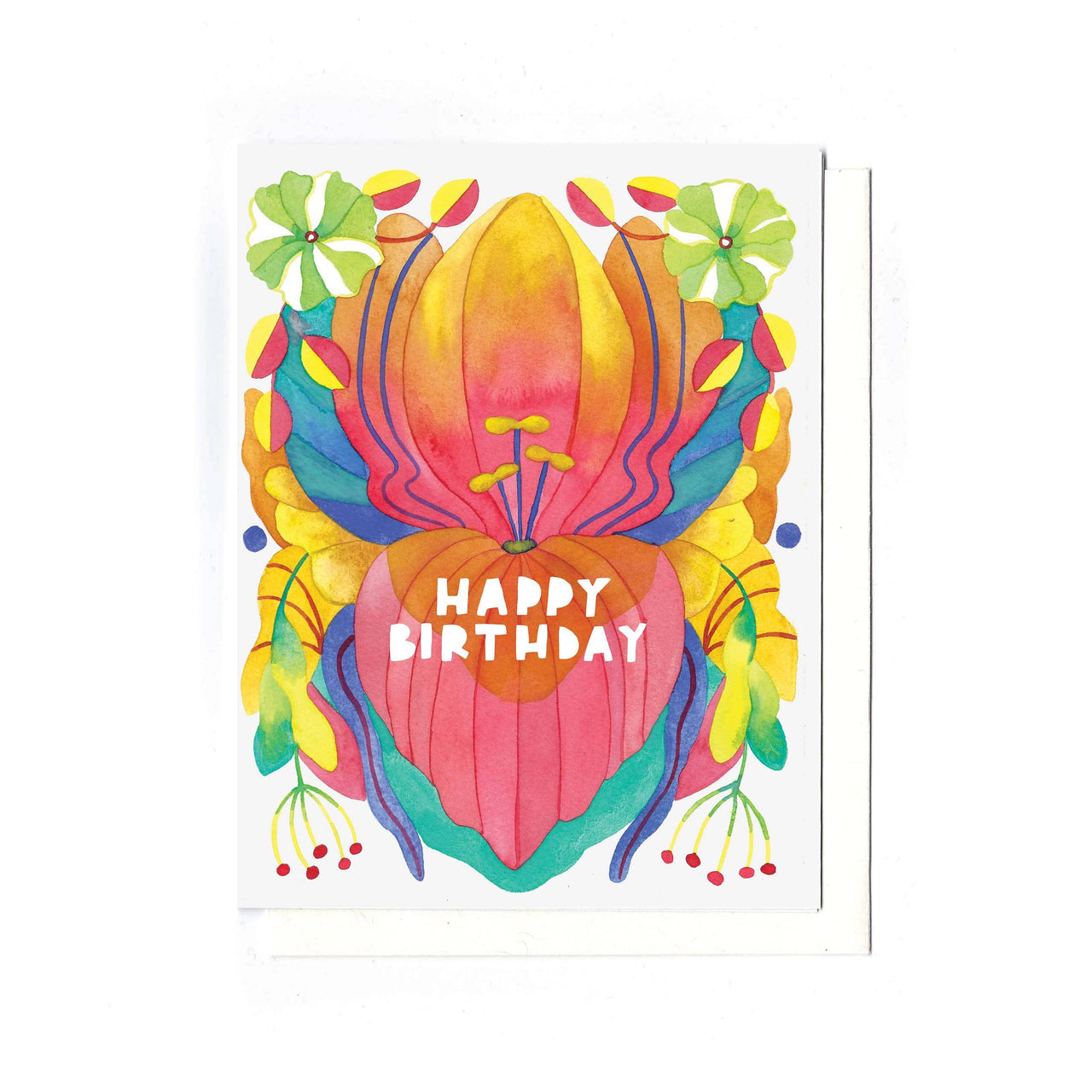 Iris Birthday - Folk Design Card