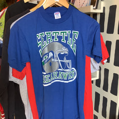 Flyby Provisions - Vintage Clothing - Vintage Seattle Seahawks tee