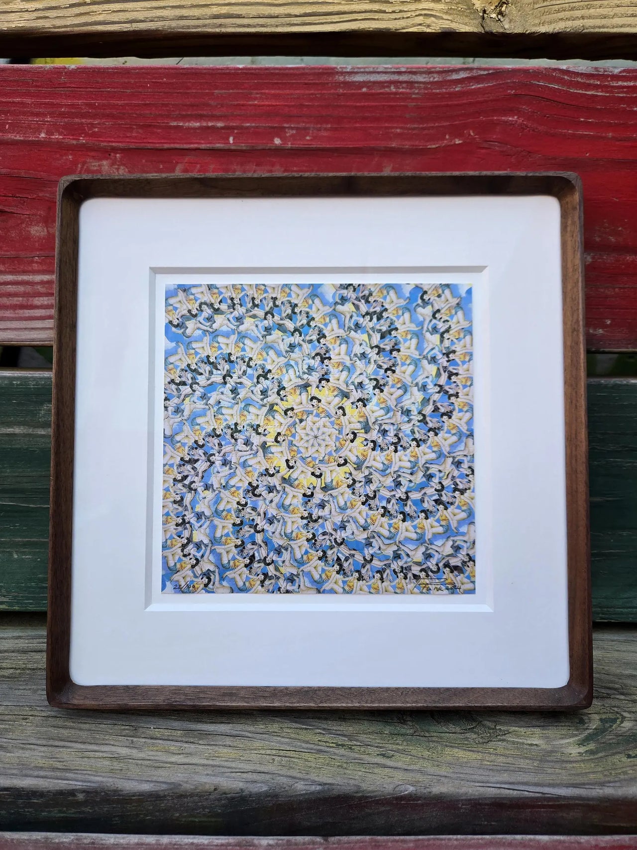 Patrick Turk - “Molecularization No. 6” Framed Blotter Art