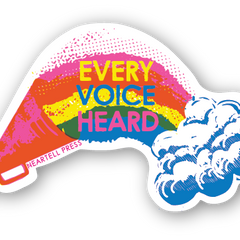 Eco Friendly Every Voice Heard Die Cut Sticker