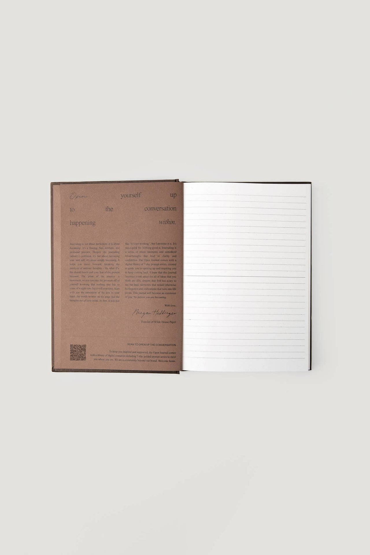 Wilde House Paper - Open Journal in Espresso