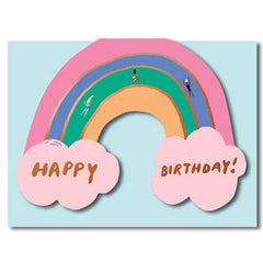 RAINBOW - Shaped Birthday Card