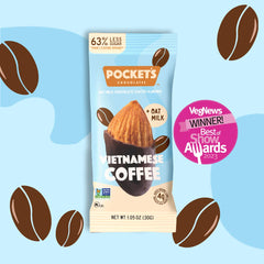 Pocket Chocolates - Single Serve Choco Nuts - Vietnamese Coffee (1.05oz)
