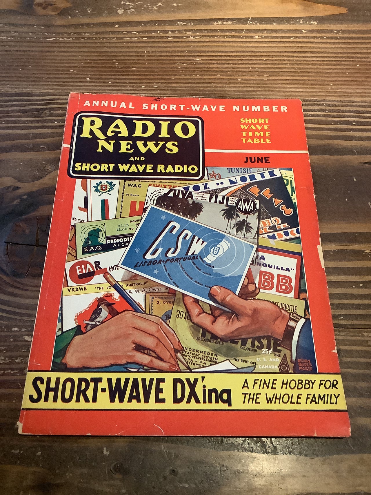 Vintage Books - 1930s Radio News Short Wave Radio magazine