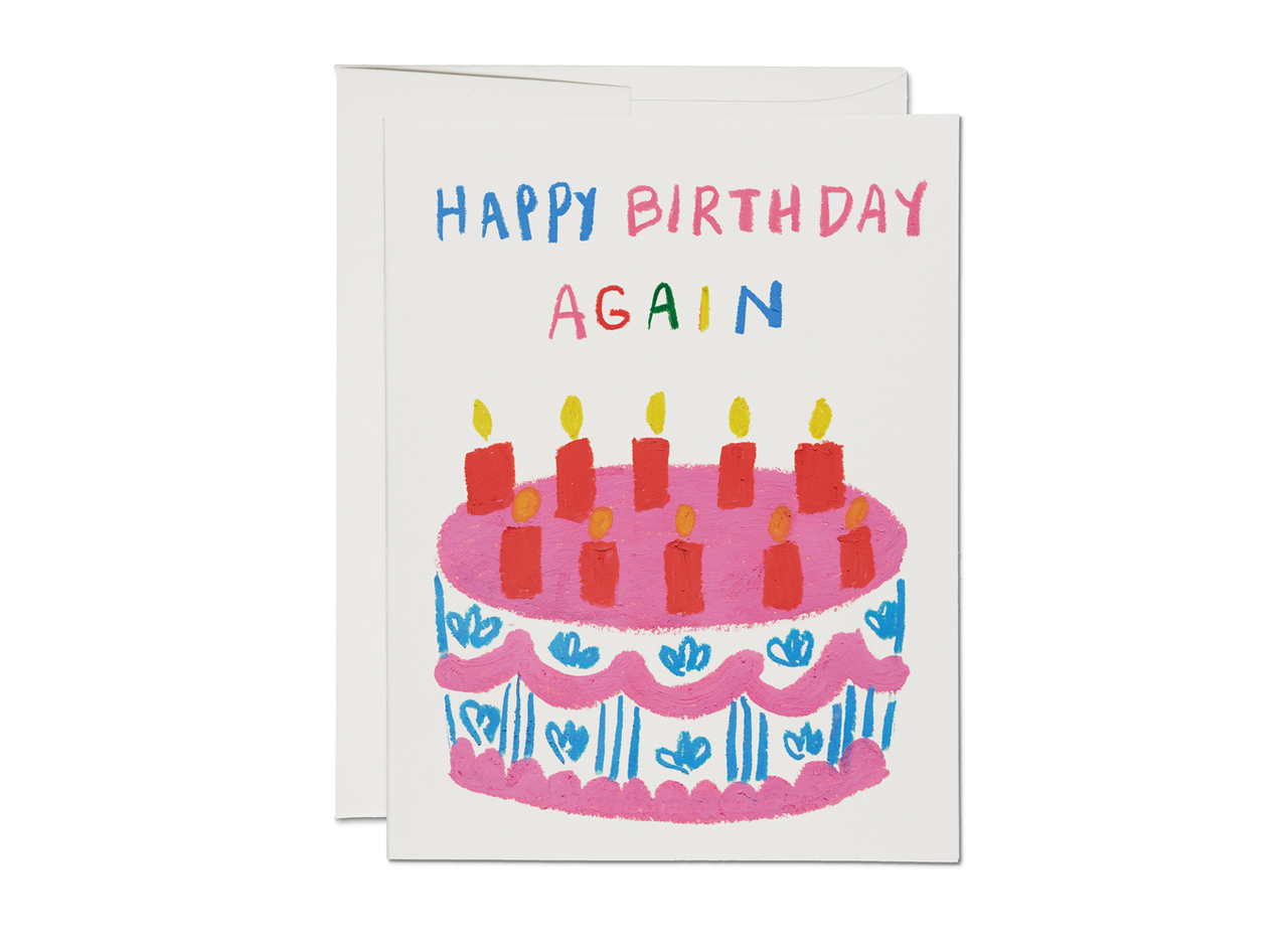 Birthday Again birthday greeting card