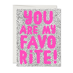 My Fave love greeting card