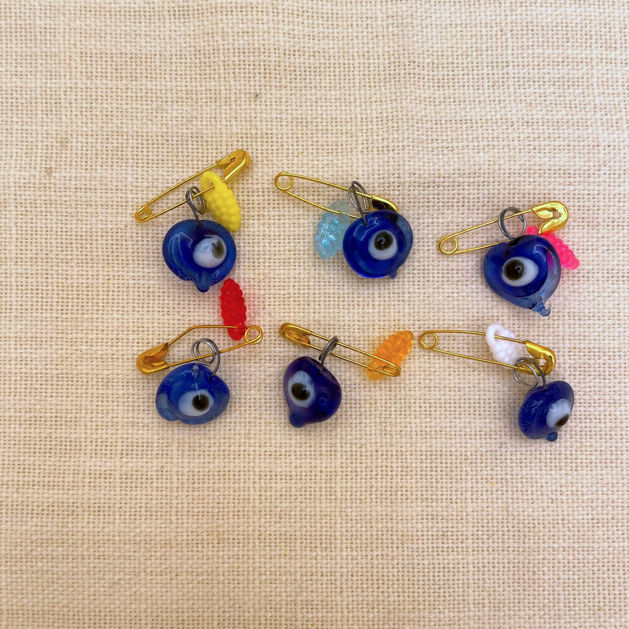 Mini Evil Eye Pin 2x1cm, Turkey