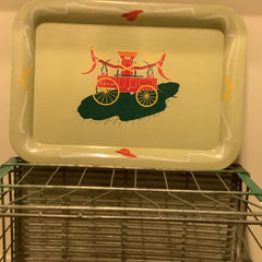 Vintage Decor - Fire Truck Tin Tray