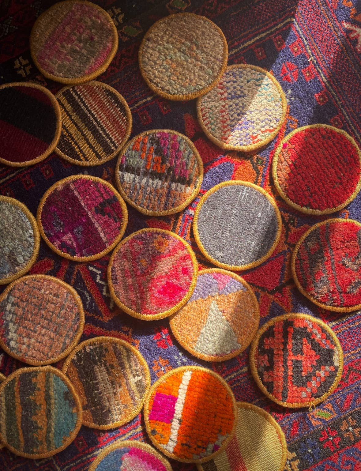 Brass Earth - Vintage Kilim Rug Coaster