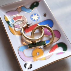Porcelain Trinket Dish | Rainbow Snake