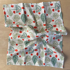 Jen Fox - Mod Trees Linen Tea Towel