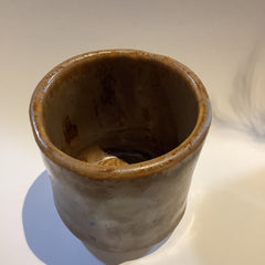 Ceramics By Marissa Wood - Ceramic Tea Cup - Brown & Brown glaze
