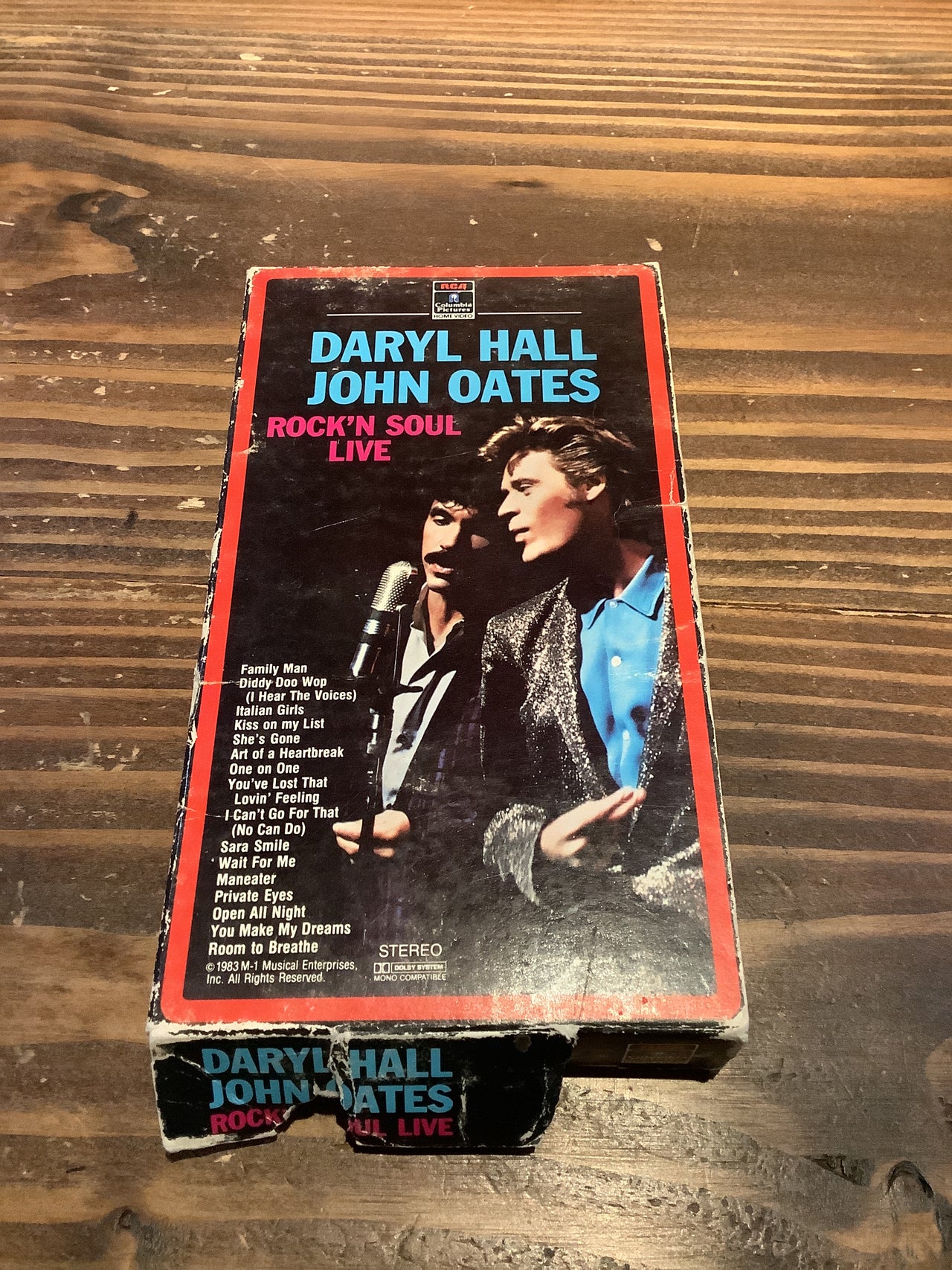 Vintage VHS - Daryl Hall & John Oates Rock’n Soul Live concert video