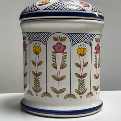 Apple vintage - dishes - floral cookie jar