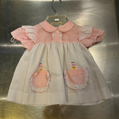 Apple Vintage - Apparel - Pink gingham baby dress