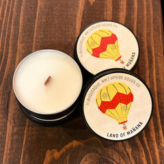 Land of Mañana  Balloon Travel Candle 2oz Tin