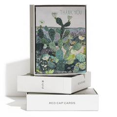 Desert Landscape thank you greeting card: Singles