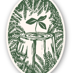 Eco Friendly Nurse Tree Die Cut Sticker