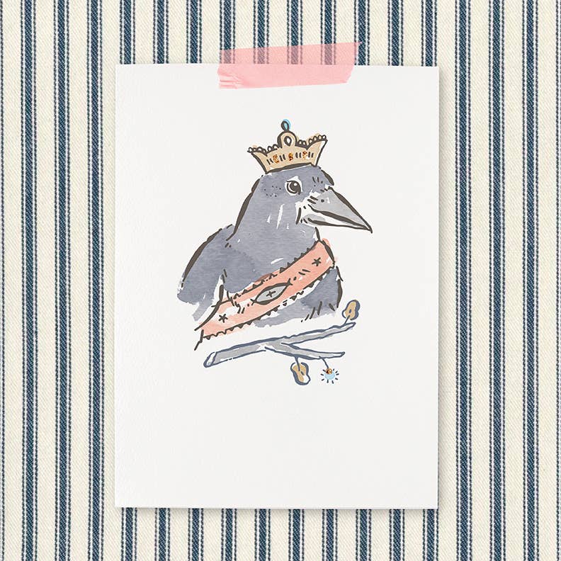 Crow Note Card