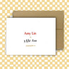 SENDING YOU LOVE AS YOU GRIEVE card ~ Amy Lin X Rani Ban