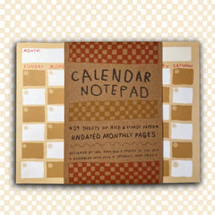 Rani Ban - Notepad - Monthly Calendar Notepad