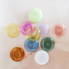 Glass Bubble Incense Holder : White Milk Glass